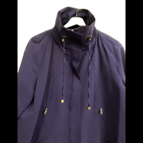 Chico's Jacket 1 (M-8) Purple Full Zip Lightweight Coat, Colorful, Coastal - Picture 1 of 9